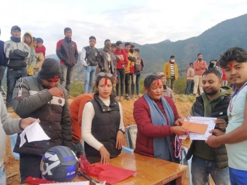 बनगाडमा नगर स्तरीय भलिबल प्रतियोगिता